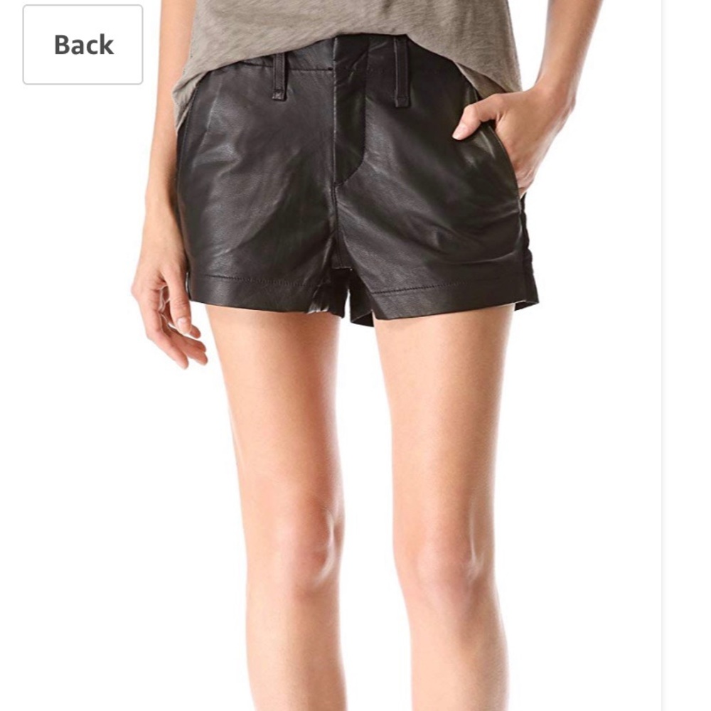 rag & bone portobello perforated leather short